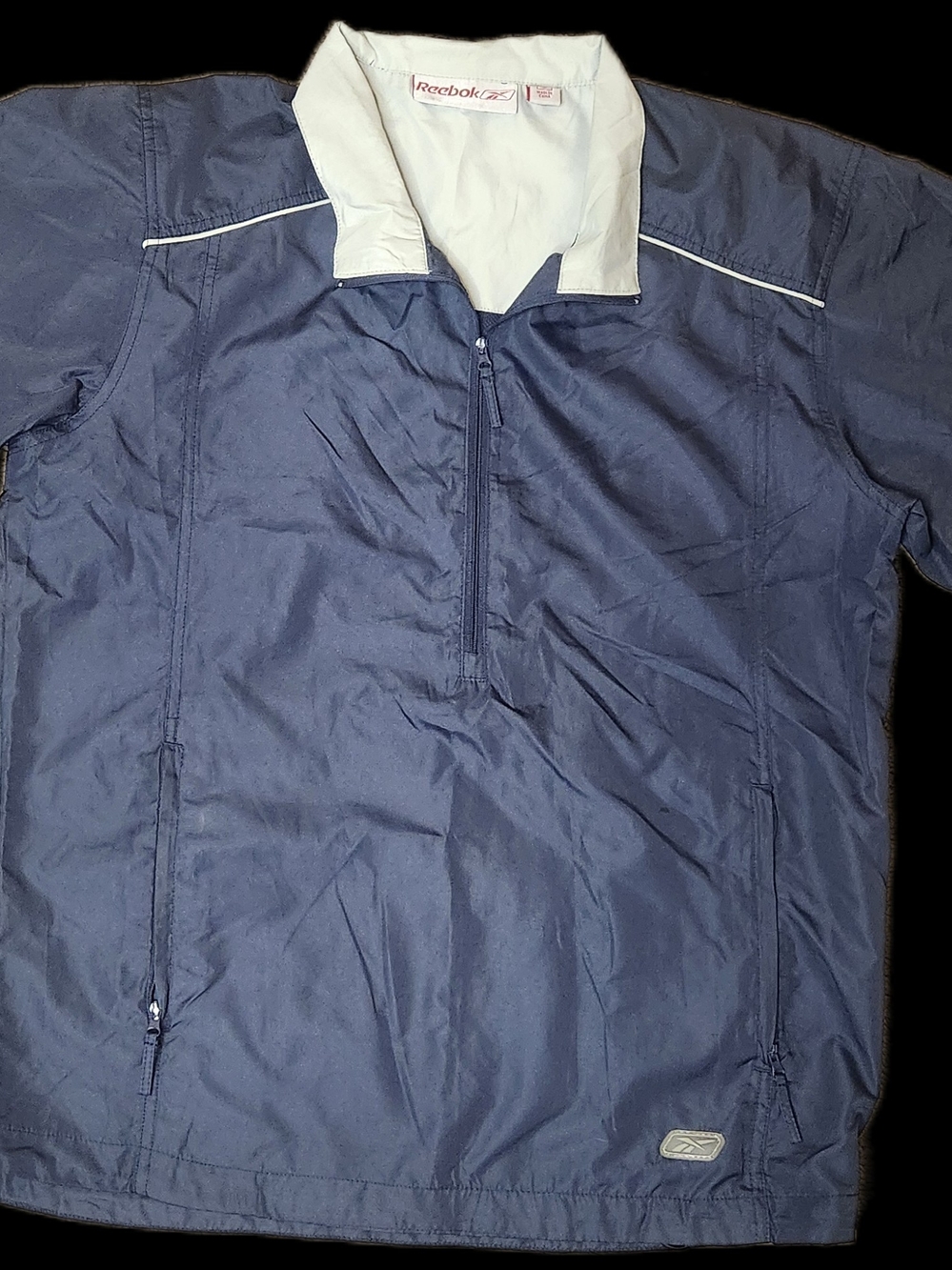 Reebok Navy Lightweight Pullover with White Collar